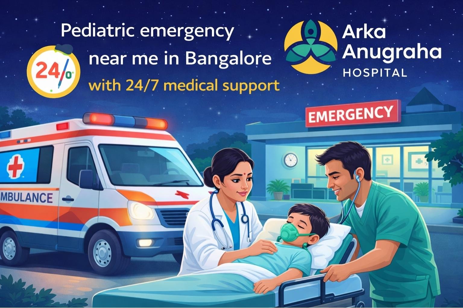 24-hour pediatrician available for pediatric emergency near me in Bangalore