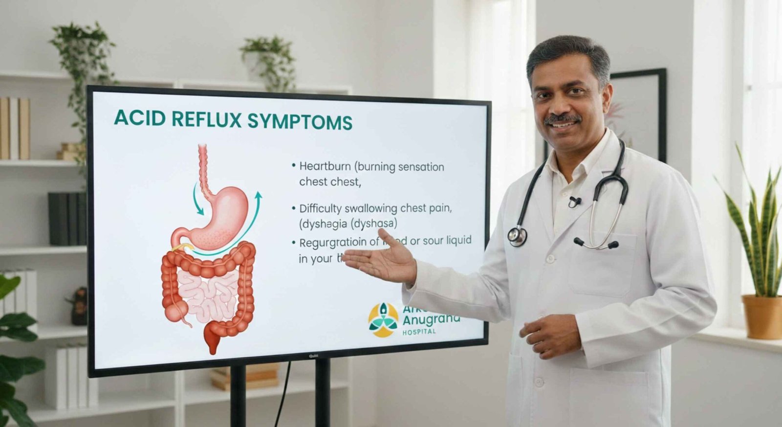 Acid reflux explained by a stomach pain doctor in Bangalore