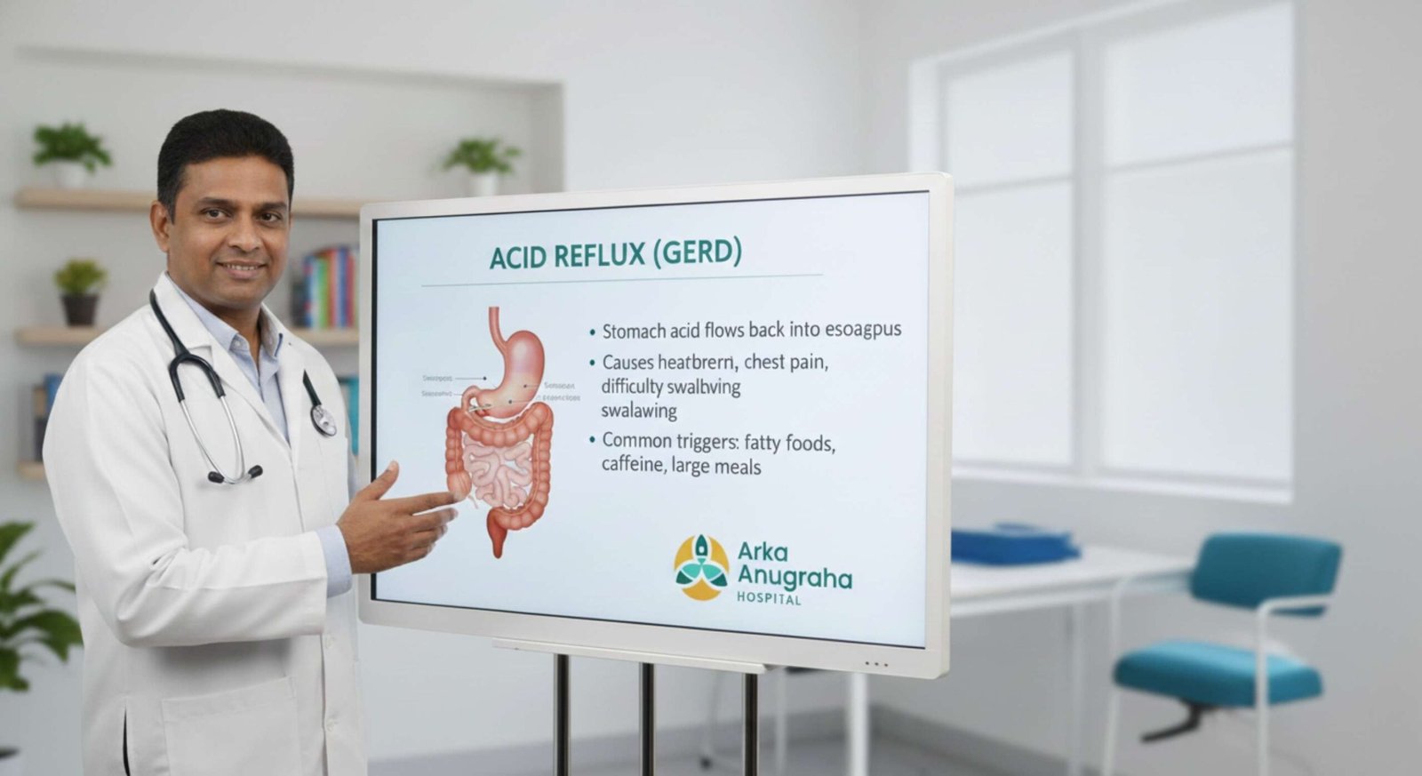 Acid reflux explained by an acidity doctor in Bangalore