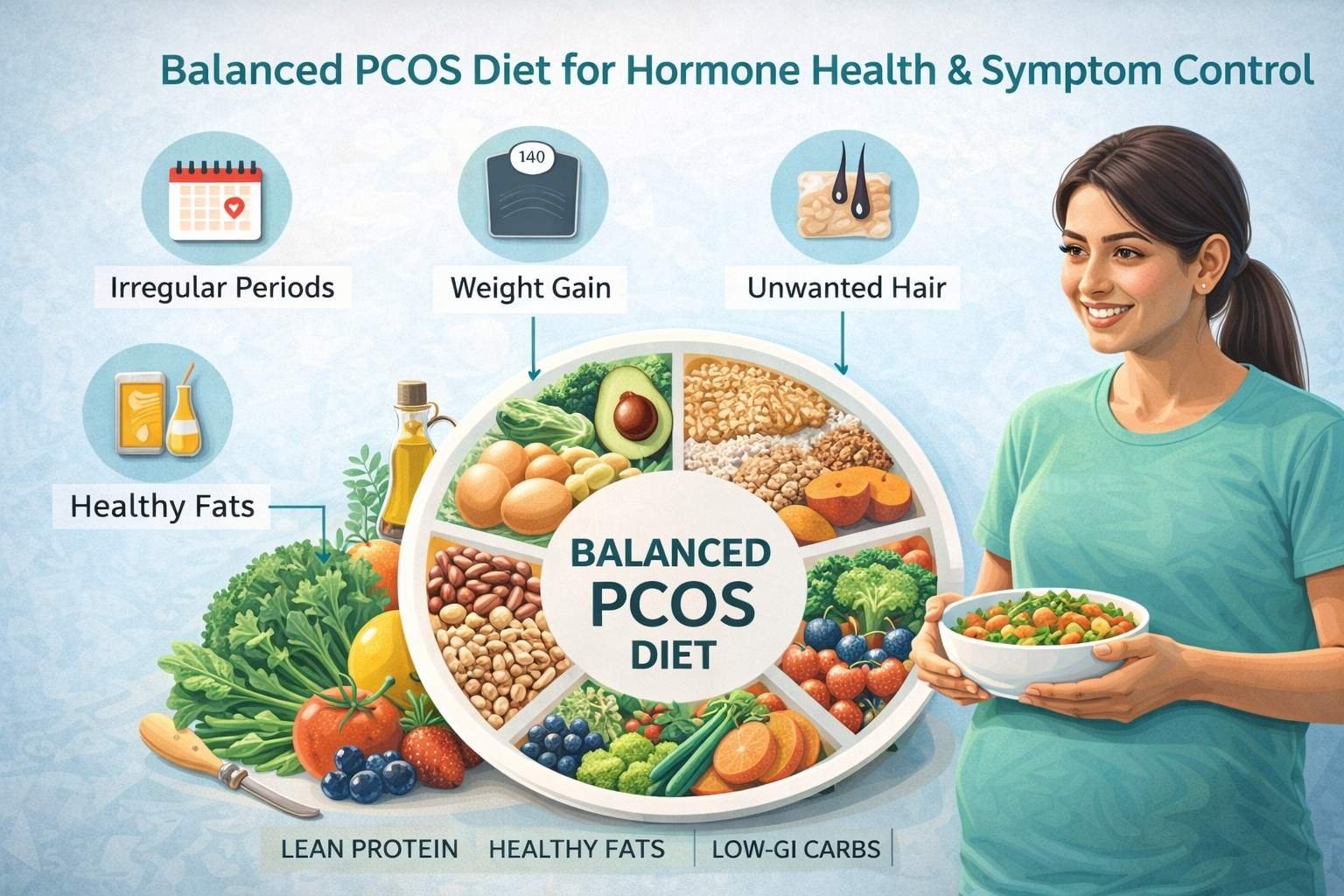 Balanced pcos diet for hormone health and symptom control