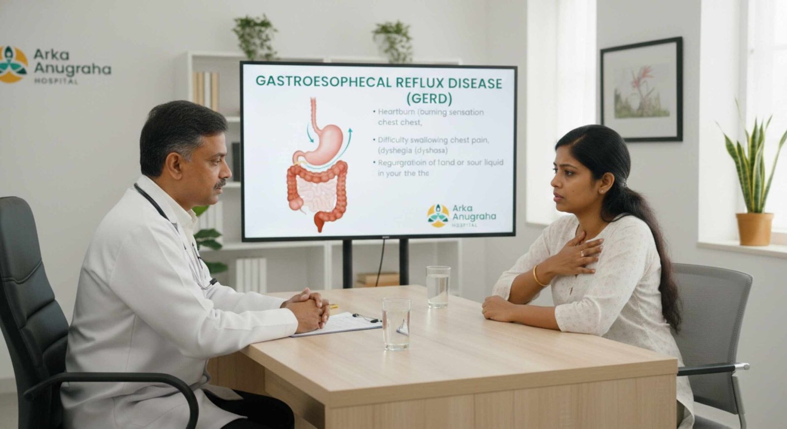 Consultation with stomach pain doctor in Bangalore for acid reflux symptoms