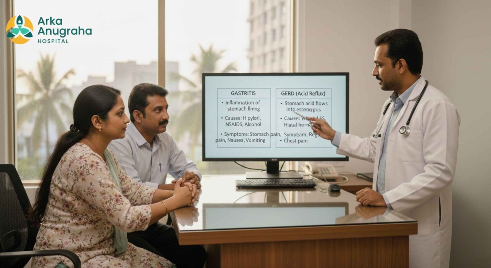 Gastritis vs GERD explained by GERD doctor in Bangalore