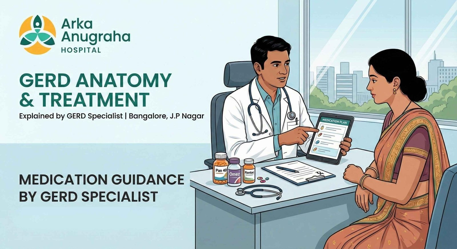 Medication guidance by GERD specialist in Bangalore, J.P Nagar