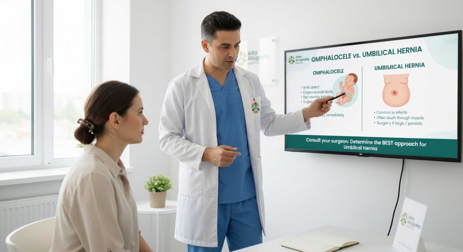 Omphalocele vs umbilical hernia explained to understand which surgery is best for umbilical hernia