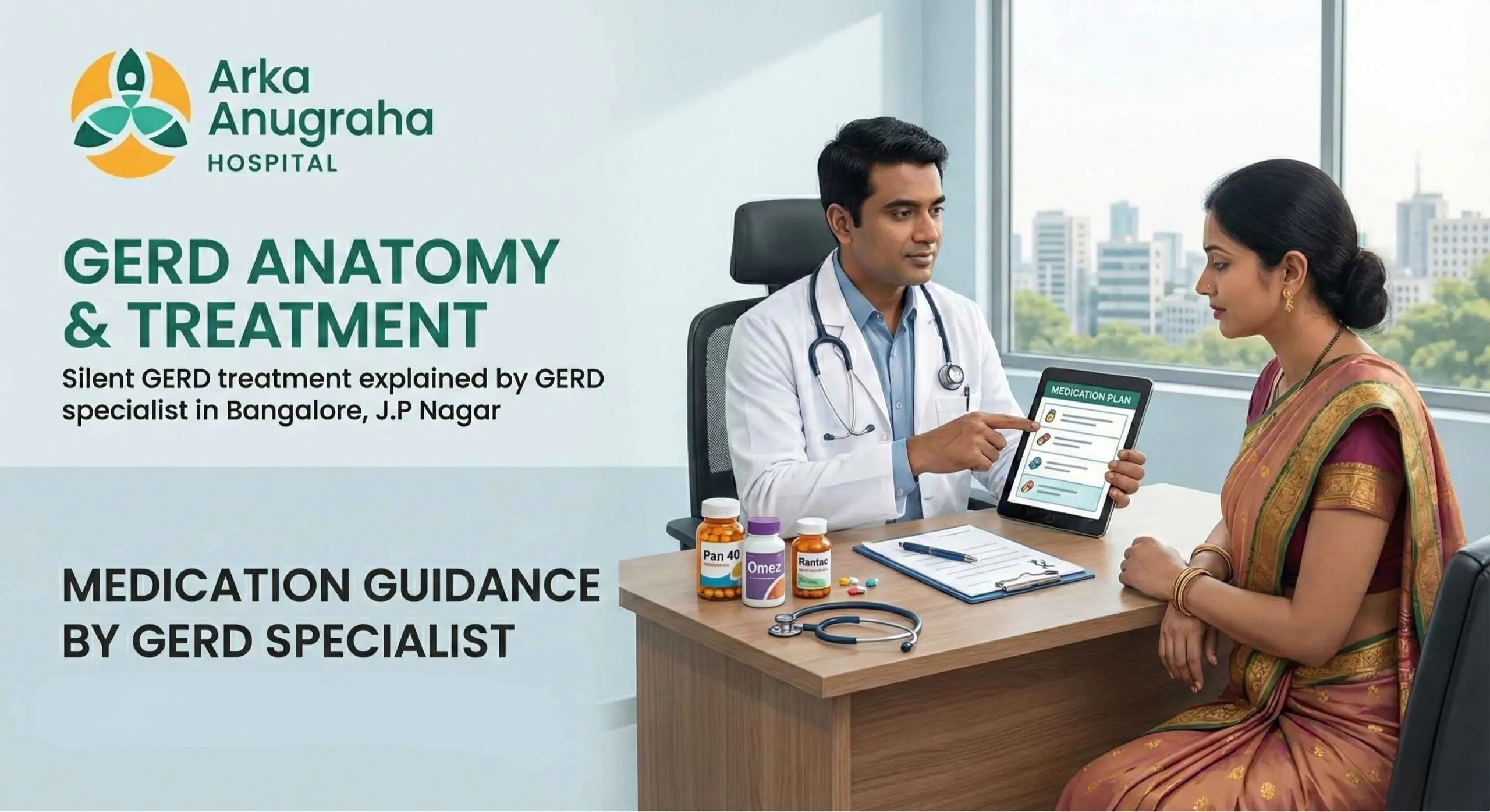 Silent GERD treatment explained by GERD specialist in Bangalore, J.P Nagar