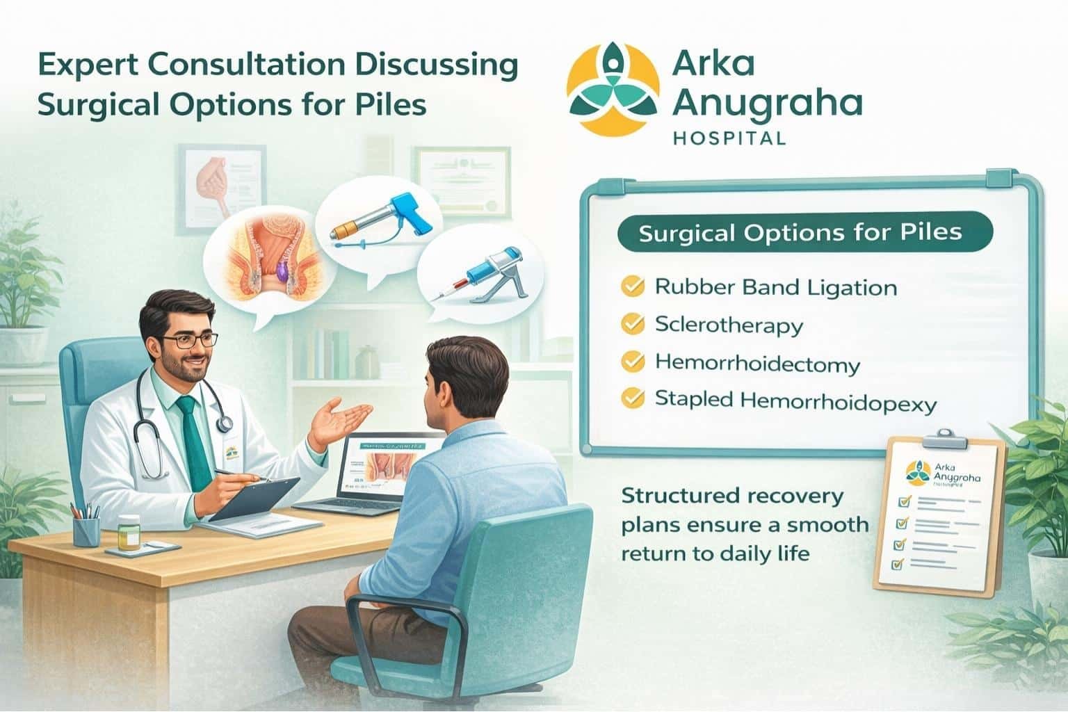 Recovery after piles surgery in Bangalore