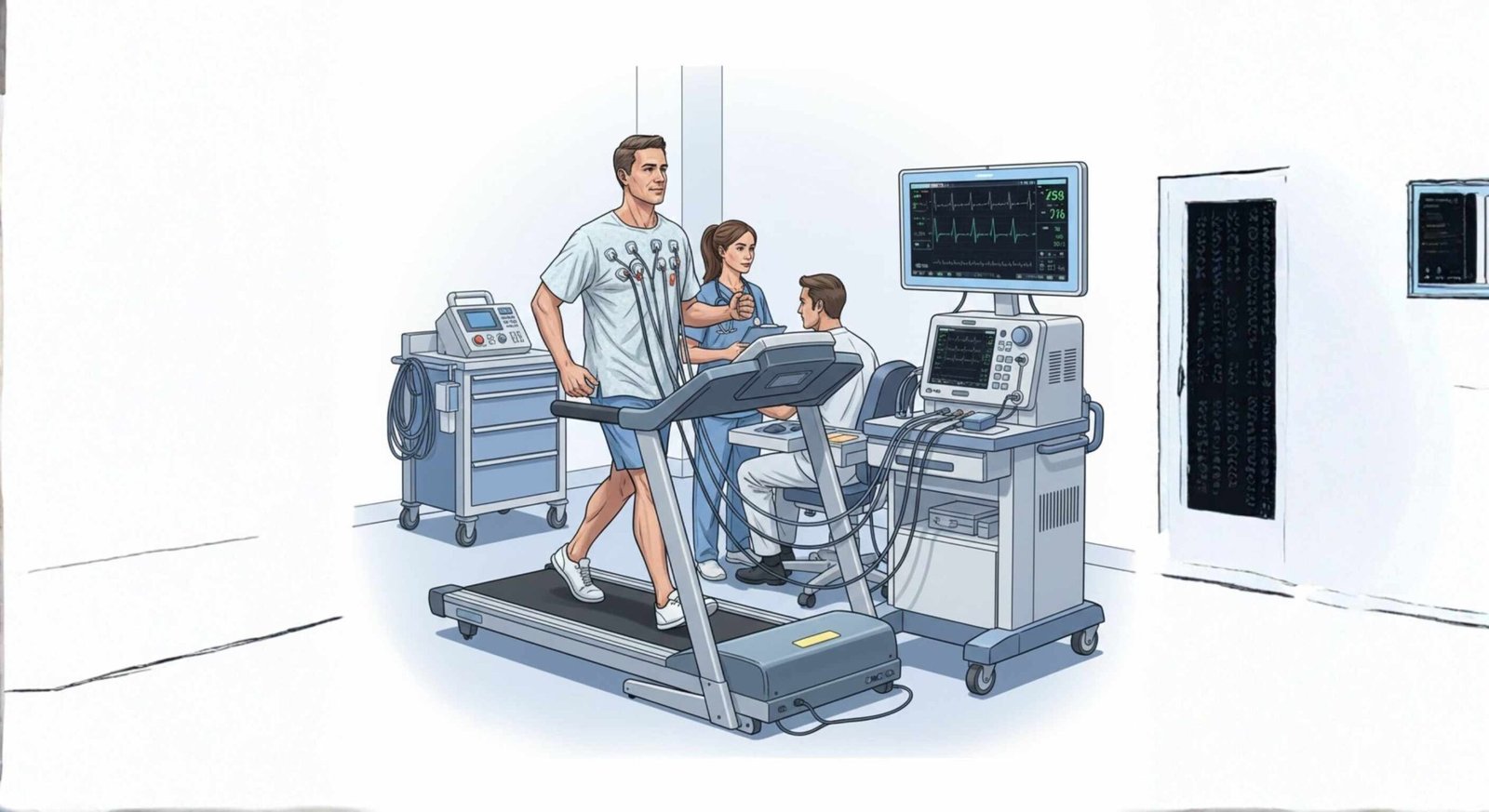 Image of treadmill stress test