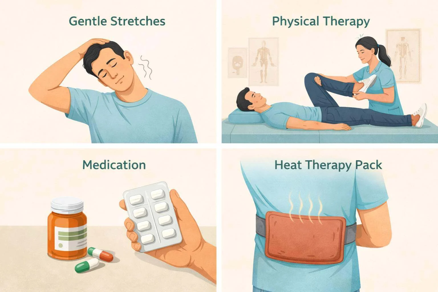 Treatment methods grid illustration
