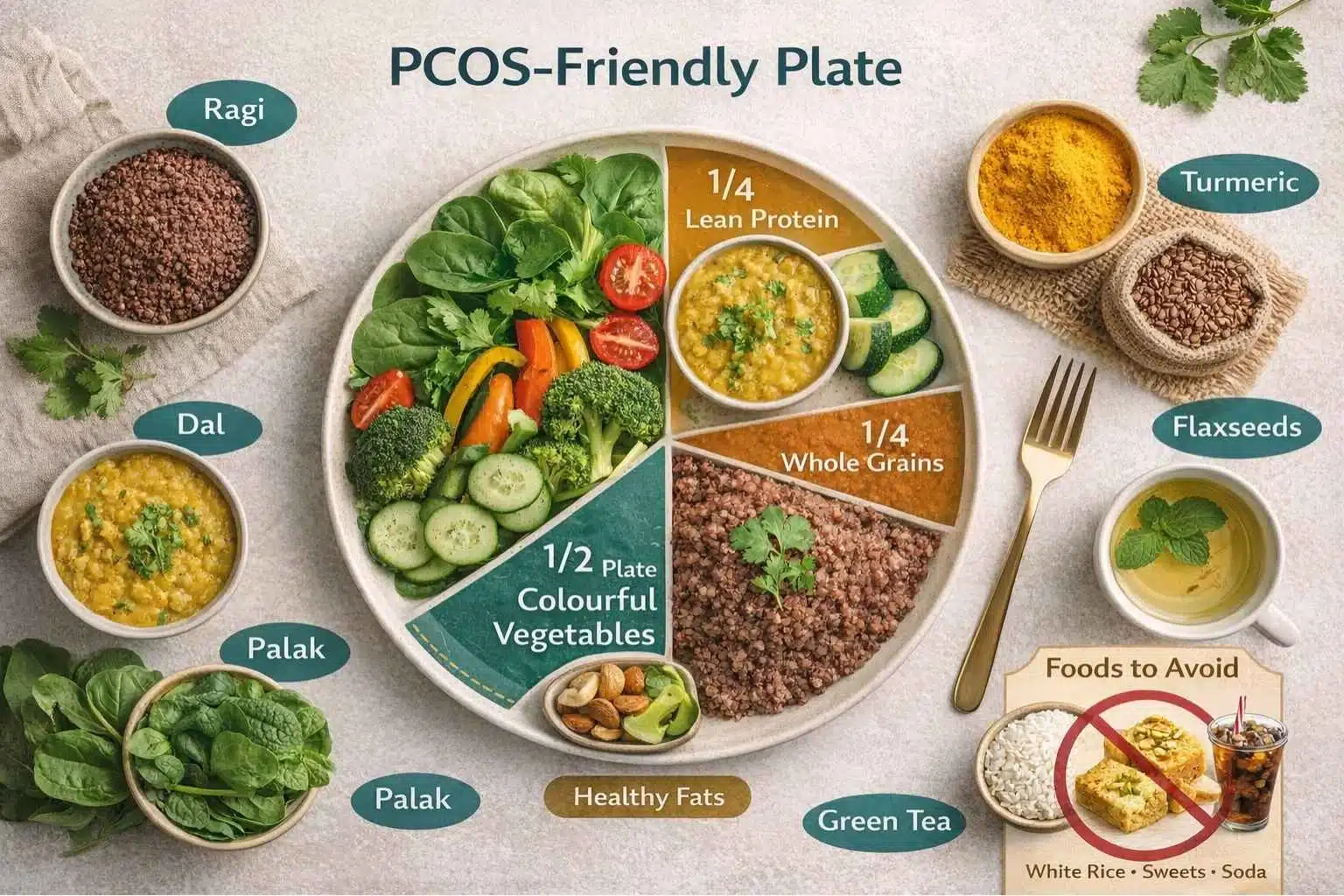 PCOS-friendly meal plan with Indian cuisine